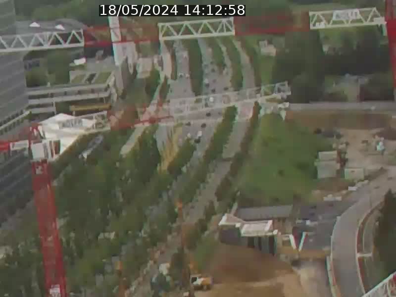 Webcam sur l'avenue John Fitzgerald Kennedy (N51) avec vue orientée vers le Findel