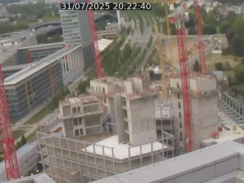<h2>Webcam sur l'avenue John Fitzgerald Kennedy (N51) avec vue orientée vers le Findel</h2>