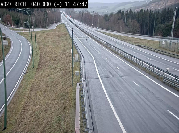 <h2>Webcam A27/E42 à hauteur de la sortie 13 Recht à proximité de Malmedy. Vue orientée vers Malmedy et Liège</h2>