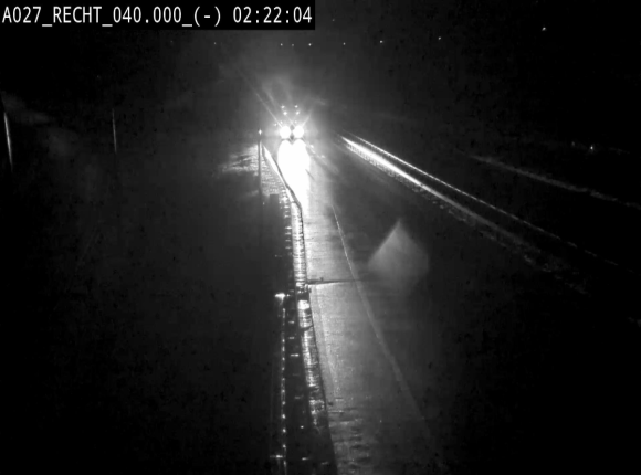 Webcam A27/E42 à hauteur de la sortie 13 Recht à proximité de Malmedy. Vue orientée vers Malmedy et Liège