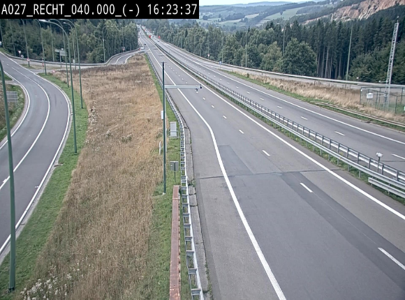 <h2>Webcam A27/E42 à hauteur de la sortie 13 Recht à proximité de Malmedy. Vue orientée vers Malmedy et Liège</h2>