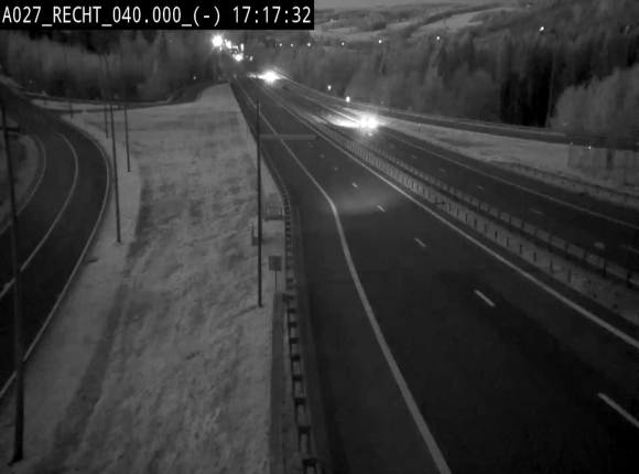 <h2>Webcam A27/E42 à hauteur de la sortie 13 Recht à proximité de Malmedy. Vue orientée vers Malmedy et Liège</h2>