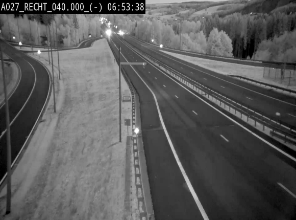 <h2>Webcam A27/E42 à hauteur de la sortie 13 Recht à proximité de Malmedy. Vue orientée vers Malmedy et Liège</h2>