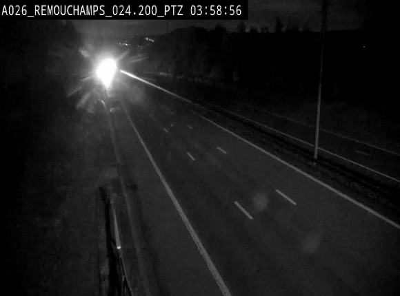 <h2>Webcam E25/A26 à Aywalle, à hauteur de Spa. Vue orientée vers Liège</h2>