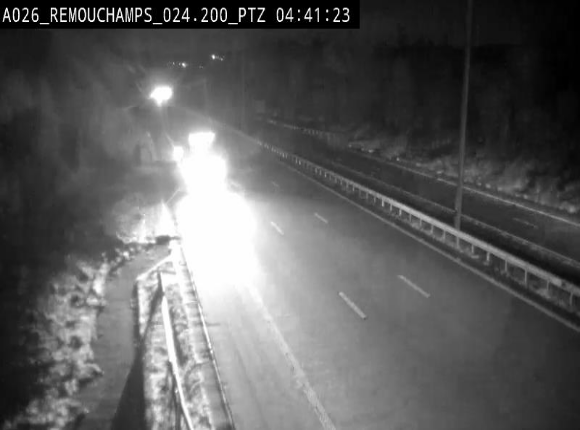 <h2>Webcam E25/A26 à Aywalle, à hauteur de Spa. Vue orientée vers Liège</h2>