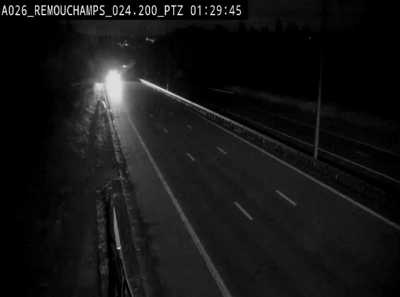 <h2>Webcam E25/A26 à Aywalle, à hauteur de Spa. Vue orientée vers Liège</h2>