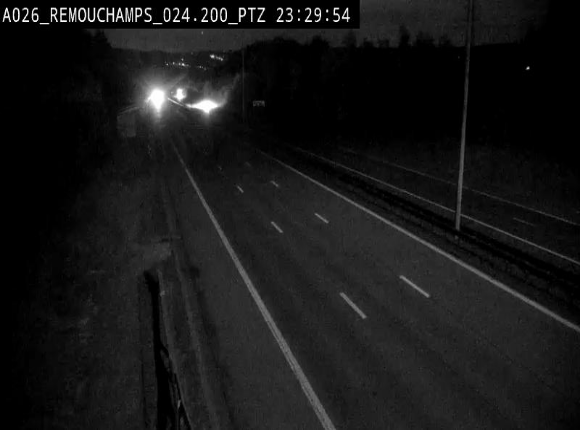 <h2>Webcam E25/A26 à Aywalle, à hauteur de Spa. Vue orientée vers Liège</h2>