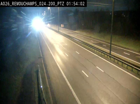 <h2>Webcam E25/A26 à Aywalle, à hauteur de Spa. Vue orientée vers Liège</h2>