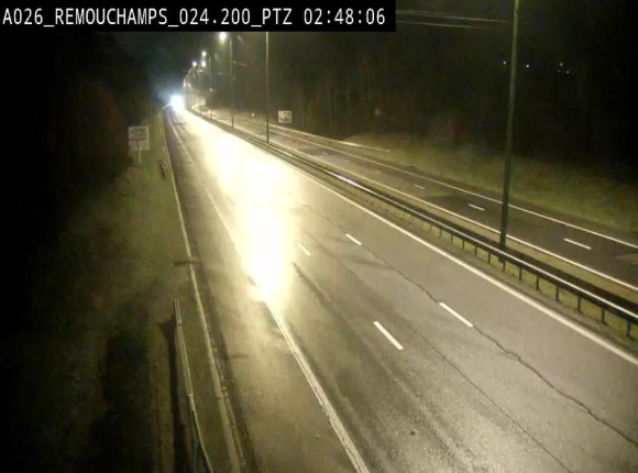 <h2>Webcam E25/A26 à Aywalle, à hauteur de Spa. Vue orientée vers Liège</h2>