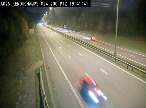 <h2>Webcam E25/A26 à Aywalle, à hauteur de Spa. Vue orientée vers Liège</h2>