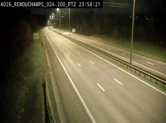 Webcam E25/A26 à Aywalle, à hauteur de Spa. Vue orientée vers Liège