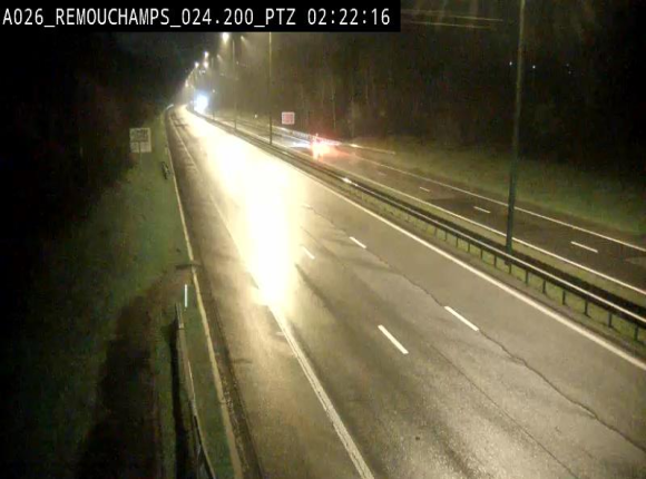 Webcam E25/A26 à Aywalle, à hauteur de Spa. Vue orientée vers Liège
