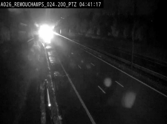 <h2>Webcam E25/A26 à Aywalle, à hauteur de Spa. Vue orientée vers Liège</h2>