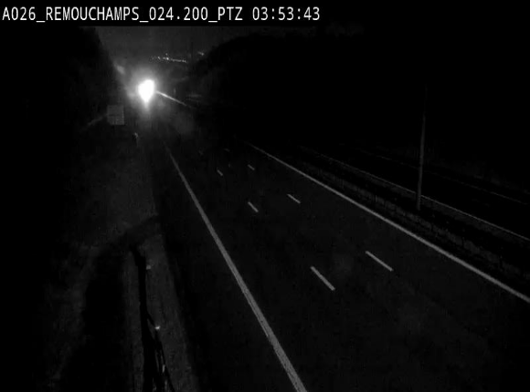 <h2>Webcam E25/A26 à Aywalle, à hauteur de Spa. Vue orientée vers Liège</h2>
