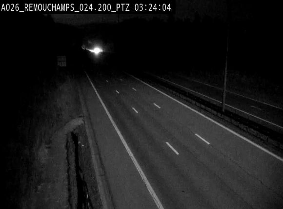 <h2>Webcam E25/A26 à Aywalle, à hauteur de Spa. Vue orientée vers Liège</h2>