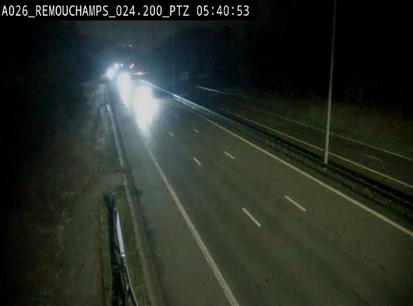 <h2>Webcam E25/A26 à Aywalle, à hauteur de Spa. Vue orientée vers Liège</h2>