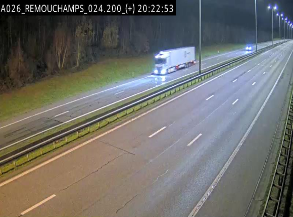 <h2>Webcam à hauteur de Spa entre la sortie Remouchamps et la sortie Stavelot. Vue orientée vers les Ardennes</h2>