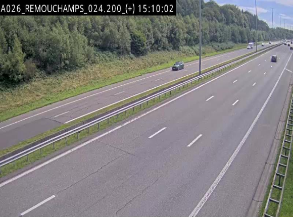 <h2>Webcam à hauteur de Spa entre la sortie Remouchamps et la sortie Stavelot. Vue orientée vers les Ardennes</h2>