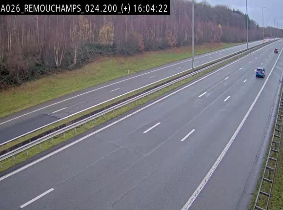 <h2>Webcam à hauteur de Spa entre la sortie Remouchamps et la sortie Stavelot. Vue orientée vers les Ardennes</h2>