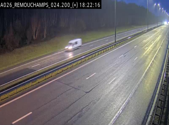 <h2>Webcam à hauteur de Spa entre la sortie Remouchamps et la sortie Stavelot. Vue orientée vers les Ardennes</h2>