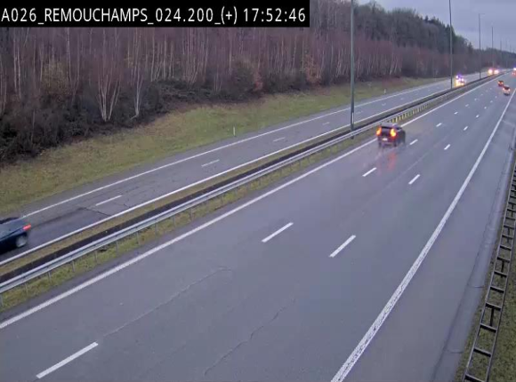 <h2>Webcam à hauteur de Spa entre la sortie Remouchamps et la sortie Stavelot. Vue orientée vers les Ardennes</h2>
