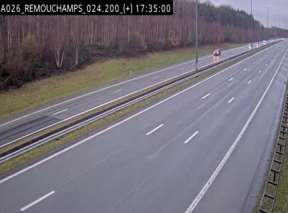 <h2>Webcam à hauteur de Spa entre la sortie Remouchamps et la sortie Stavelot. Vue orientée vers les Ardennes</h2>