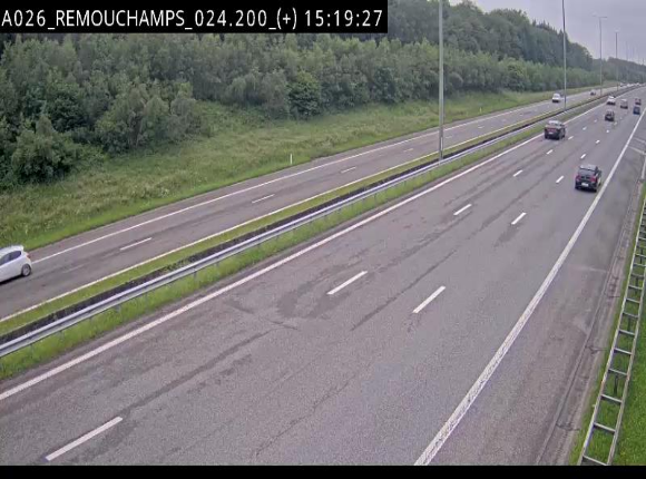 <h2>Webcam à hauteur de Spa entre la sortie Remouchamps et la sortie Stavelot. Vue orientée vers les Ardennes</h2>