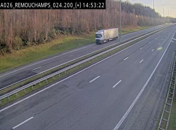 <h2>Webcam à hauteur de Spa entre la sortie Remouchamps et la sortie Stavelot. Vue orientée vers les Ardennes</h2>