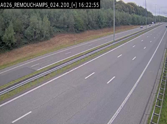<h2>Webcam à hauteur de Spa entre la sortie Remouchamps et la sortie Stavelot. Vue orientée vers les Ardennes</h2>