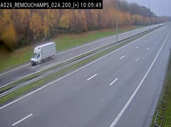 <h2>Webcam à hauteur de Spa entre la sortie Remouchamps et la sortie Stavelot. Vue orientée vers les Ardennes</h2>