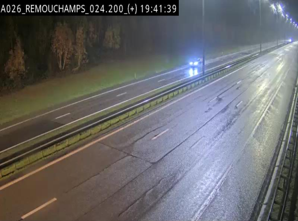 <h2>Webcam à hauteur de Spa entre la sortie Remouchamps et la sortie Stavelot. Vue orientée vers les Ardennes</h2>