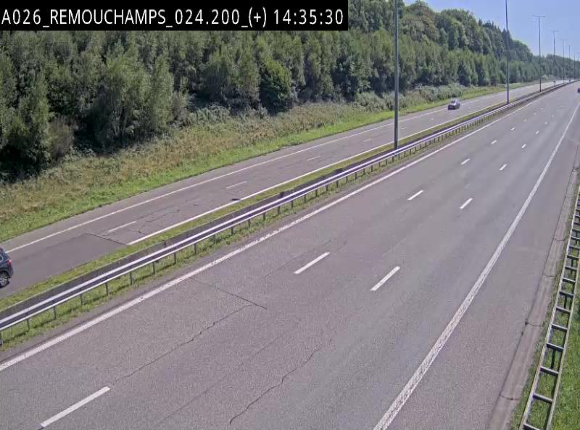 <h2>Webcam à hauteur de Spa entre la sortie Remouchamps et la sortie Stavelot. Vue orientée vers les Ardennes</h2>