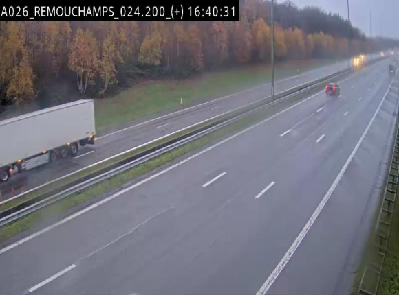 <h2>Webcam à hauteur de Spa entre la sortie Remouchamps et la sortie Stavelot. Vue orientée vers les Ardennes</h2>