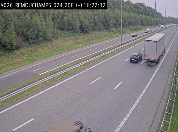 <h2>Webcam à hauteur de Spa entre la sortie Remouchamps et la sortie Stavelot. Vue orientée vers les Ardennes</h2>