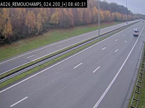 <h2>Webcam à hauteur de Spa entre la sortie Remouchamps et la sortie Stavelot. Vue orientée vers les Ardennes</h2>