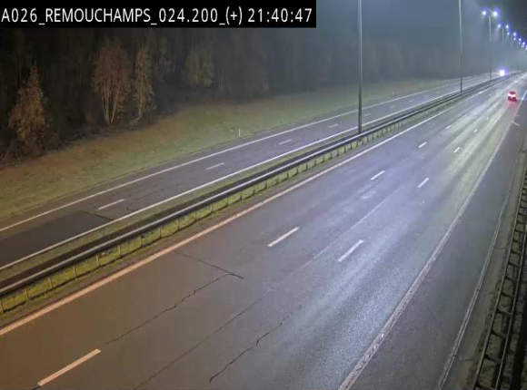 <h2>Webcam à hauteur de Spa entre la sortie Remouchamps et la sortie Stavelot. Vue orientée vers les Ardennes</h2>