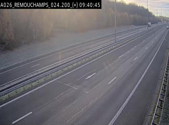 <h2>Webcam à hauteur de Spa entre la sortie Remouchamps et la sortie Stavelot. Vue orientée vers les Ardennes</h2>