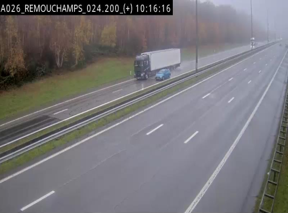 <h2>Webcam à hauteur de Spa entre la sortie Remouchamps et la sortie Stavelot. Vue orientée vers les Ardennes</h2>
