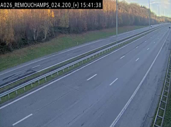 <h2>Webcam à hauteur de Spa entre la sortie Remouchamps et la sortie Stavelot. Vue orientée vers les Ardennes</h2>