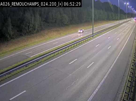 <h2>Webcam à hauteur de Spa entre la sortie Remouchamps et la sortie Stavelot. Vue orientée vers les Ardennes</h2>