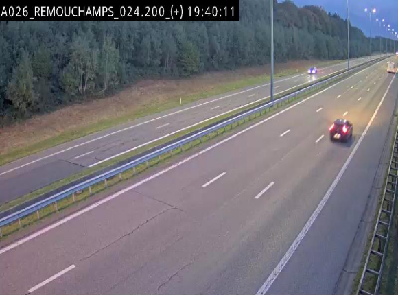 <h2>Webcam à hauteur de Spa entre la sortie Remouchamps et la sortie Stavelot. Vue orientée vers les Ardennes</h2>
