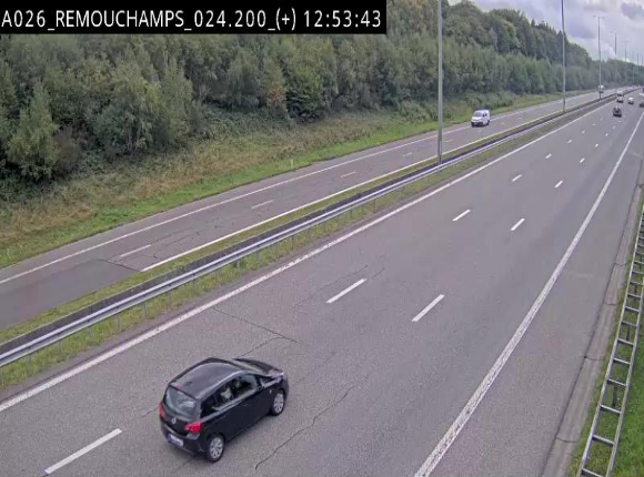 <h2>Webcam à hauteur de Spa entre la sortie Remouchamps et la sortie Stavelot. Vue orientée vers les Ardennes</h2>