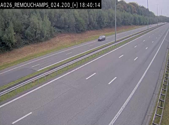 <h2>Webcam à hauteur de Spa entre la sortie Remouchamps et la sortie Stavelot. Vue orientée vers les Ardennes</h2>