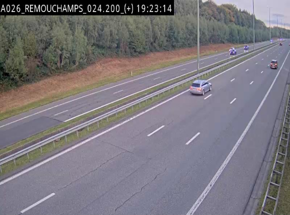 <h2>Webcam à hauteur de Spa entre la sortie Remouchamps et la sortie Stavelot. Vue orientée vers les Ardennes</h2>