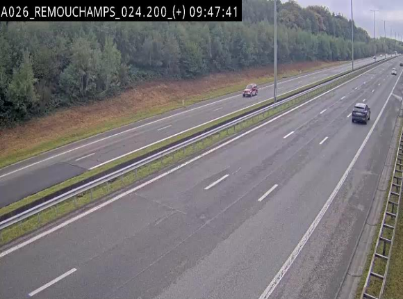 <h2>Webcam à hauteur de Spa entre la sortie Remouchamps et la sortie Stavelot. Vue orientée vers les Ardennes</h2>