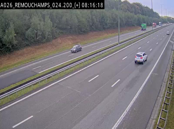 <h2>Webcam à hauteur de Spa entre la sortie Remouchamps et la sortie Stavelot. Vue orientée vers les Ardennes</h2>
