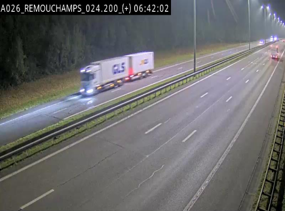 <h2>Webcam à hauteur de Spa entre la sortie Remouchamps et la sortie Stavelot. Vue orientée vers les Ardennes</h2>