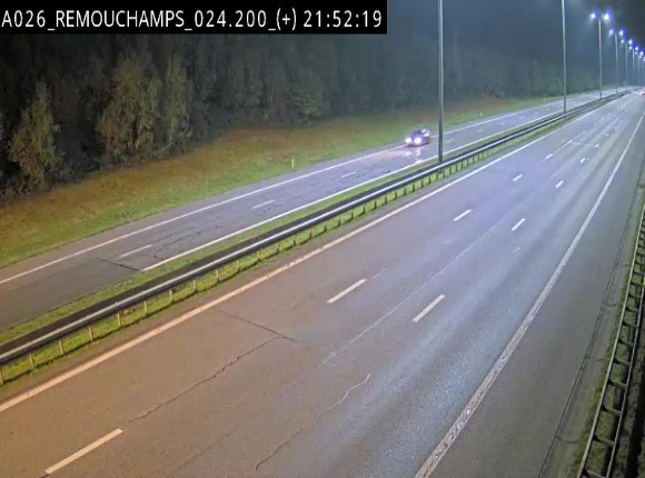 <h2>Webcam à hauteur de Spa entre la sortie Remouchamps et la sortie Stavelot. Vue orientée vers les Ardennes</h2>
