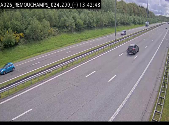 <h2>Webcam à hauteur de Spa entre la sortie Remouchamps et la sortie Stavelot. Vue orientée vers les Ardennes</h2>