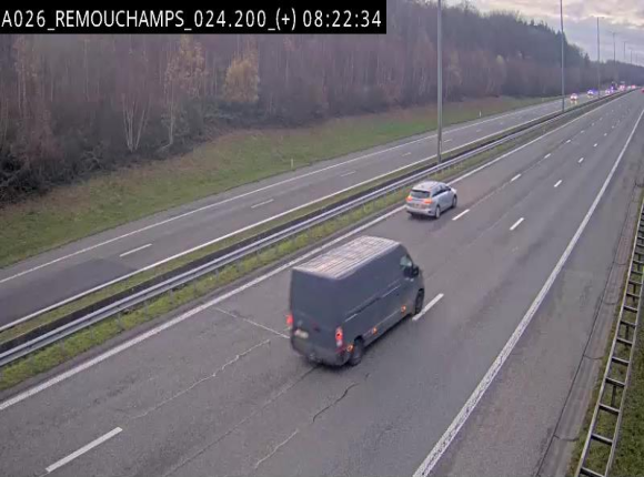 <h2>Webcam à hauteur de Spa entre la sortie Remouchamps et la sortie Stavelot. Vue orientée vers les Ardennes</h2>